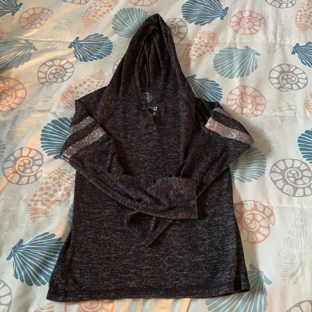 SO Girls Hooded Shirt Size 7/8
